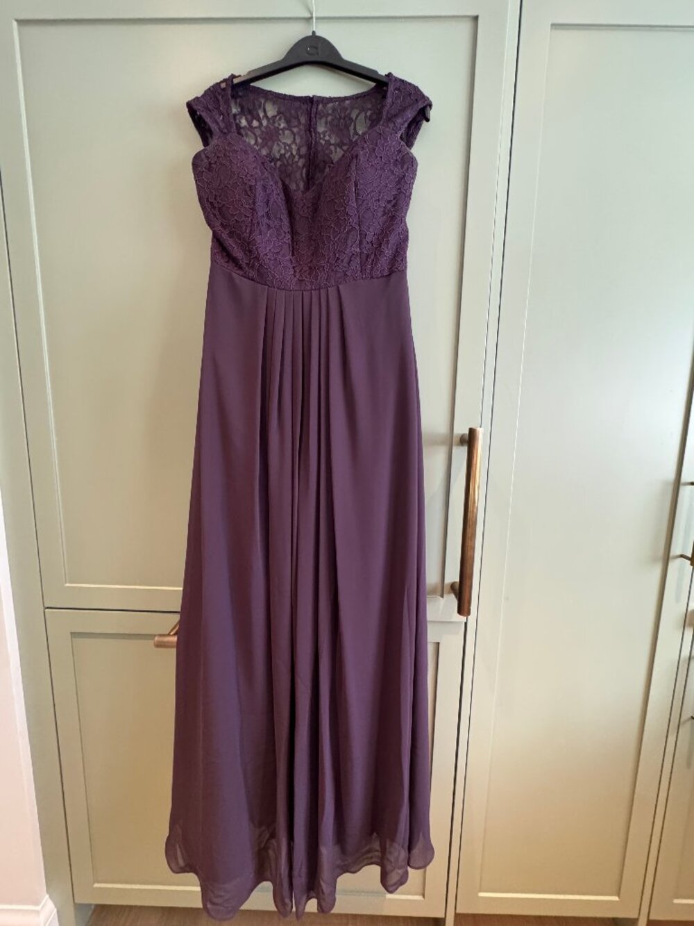 Bill Levkoff Lace Bridesmaid Dress - Plum